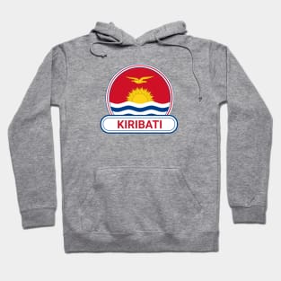 Kiribati Country Badge - Kiribati Flag Hoodie